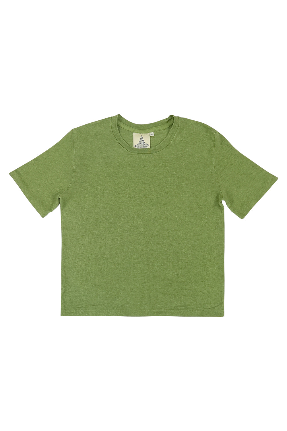 Dakota - 100% Hemp Cropped Tee - Sale Colors | Jungmaven Hemp Clothing & Accessories / Color: Dark Matcha