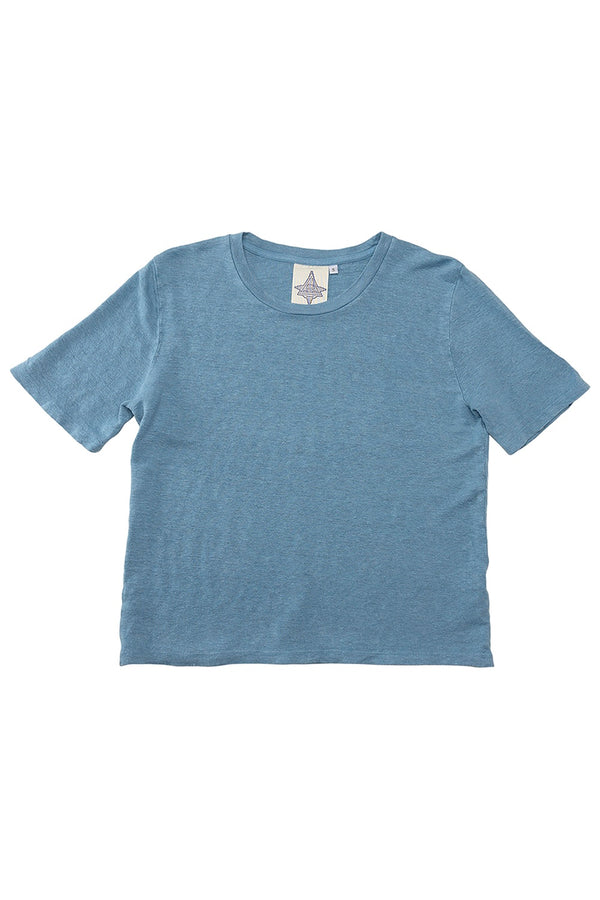 Dakota - 100% Hemp Cropped Tee | Jungmaven Hemp Clothing & Accessories / Color: Blue Heaven