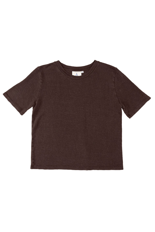 Dakota - 100% Hemp Cropped Tee | Jungmaven Hemp Clothing & Accessories / Color: Coffee Bean