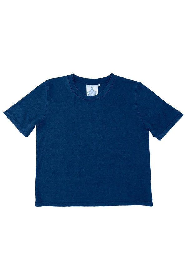 Dakota - 100% Hemp Cropped Tee | Jungmaven Hemp Clothing & Accessories / Color: Deep Indigo