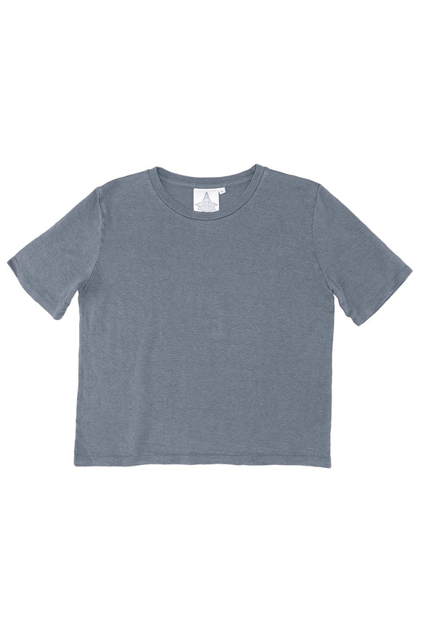 Dakota - 100% Hemp Cropped Tee | Jungmaven Hemp Clothing & Accessories / Color: Diesel Gray