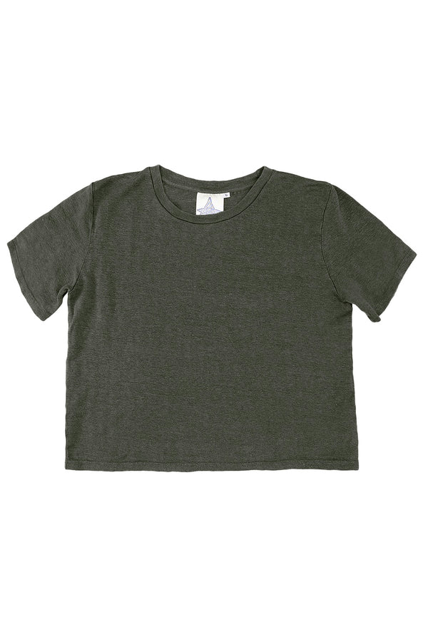 Dakota - 100% Hemp Cropped Tee | Jungmaven Hemp Clothing & Accessories / Color: Olive Green
