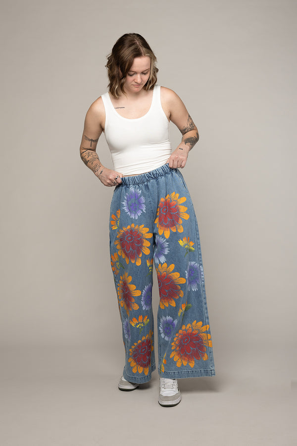 Dahlia Denim Disco Pant | Jungmaven Hemp Clothing & Accessories / Color: