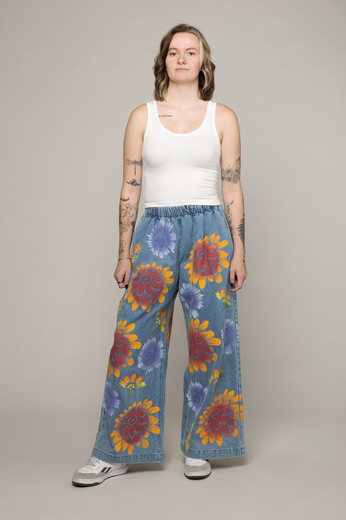 Dahlia Denim Disco Pant