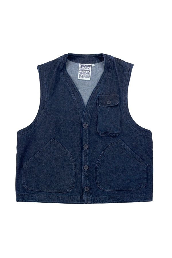 Denim Falcon Vest | Jungmaven Hemp Clothing & Accessories / Color: Dark