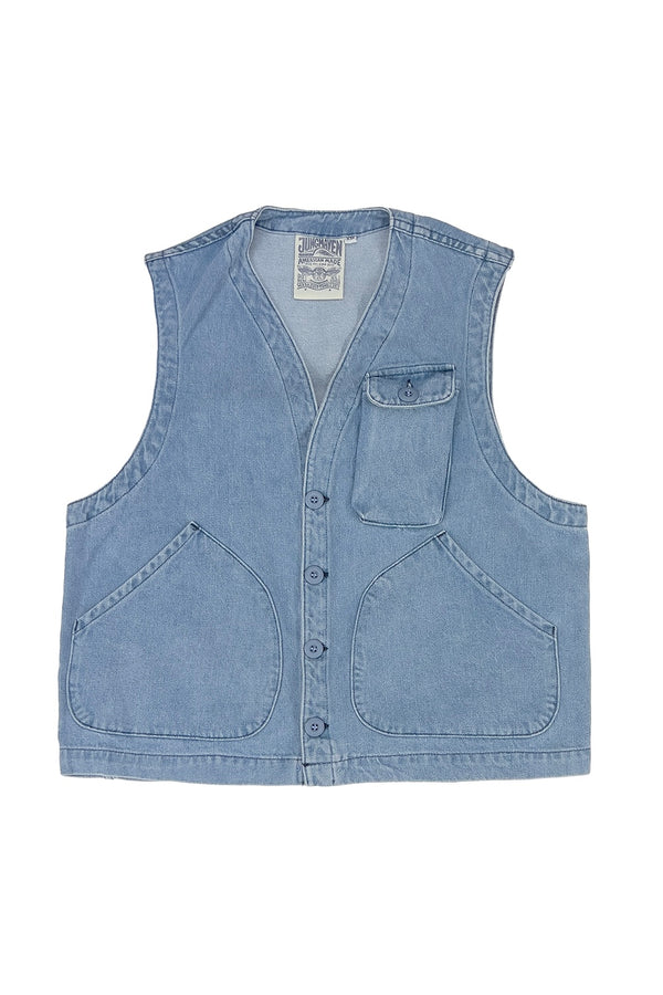 Denim Falcon Vest | Jungmaven Hemp Clothing & Accessories / Color: Light