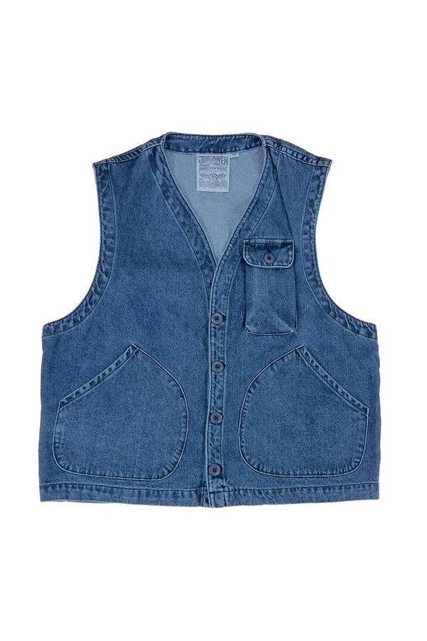 Denim Falcon Vest | Jungmaven Hemp Clothing & Accessories / Color: Medium