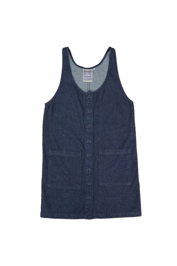 Denim Jumper Dress | Jungmaven Hemp Clothing & Accessories / Color: Dark