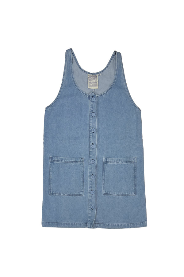 Denim Jumper Dress | Jungmaven Hemp Clothing & Accessories / Color: Light
