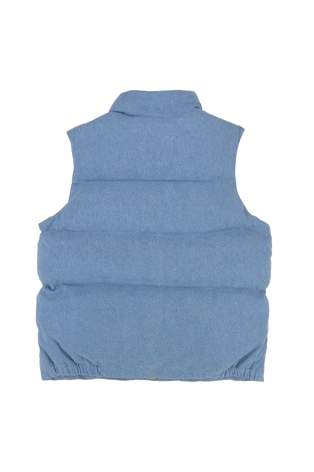 Hemp Denim Vest With Recycled Down | Jungmaven Hemp Clothing & Accessories / model_desc: Light 