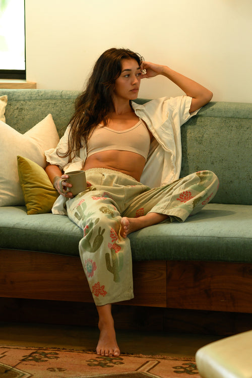 Desert Floral Ocean Pant | Jungmaven Hemp Clothing & Accessories / Color: