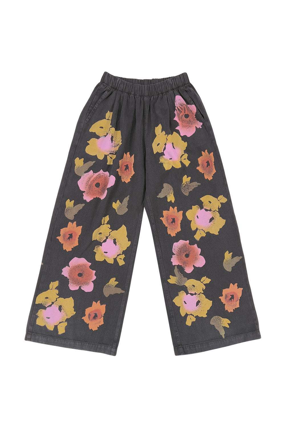 Floral Disco Twill Pant | Jungmaven Hemp Clothing & Accessories / Color: Black