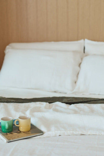 100% Hemp Duvet Cover | Jungmaven Hemp Clothing & Accessories / Color: Natural White TWIN