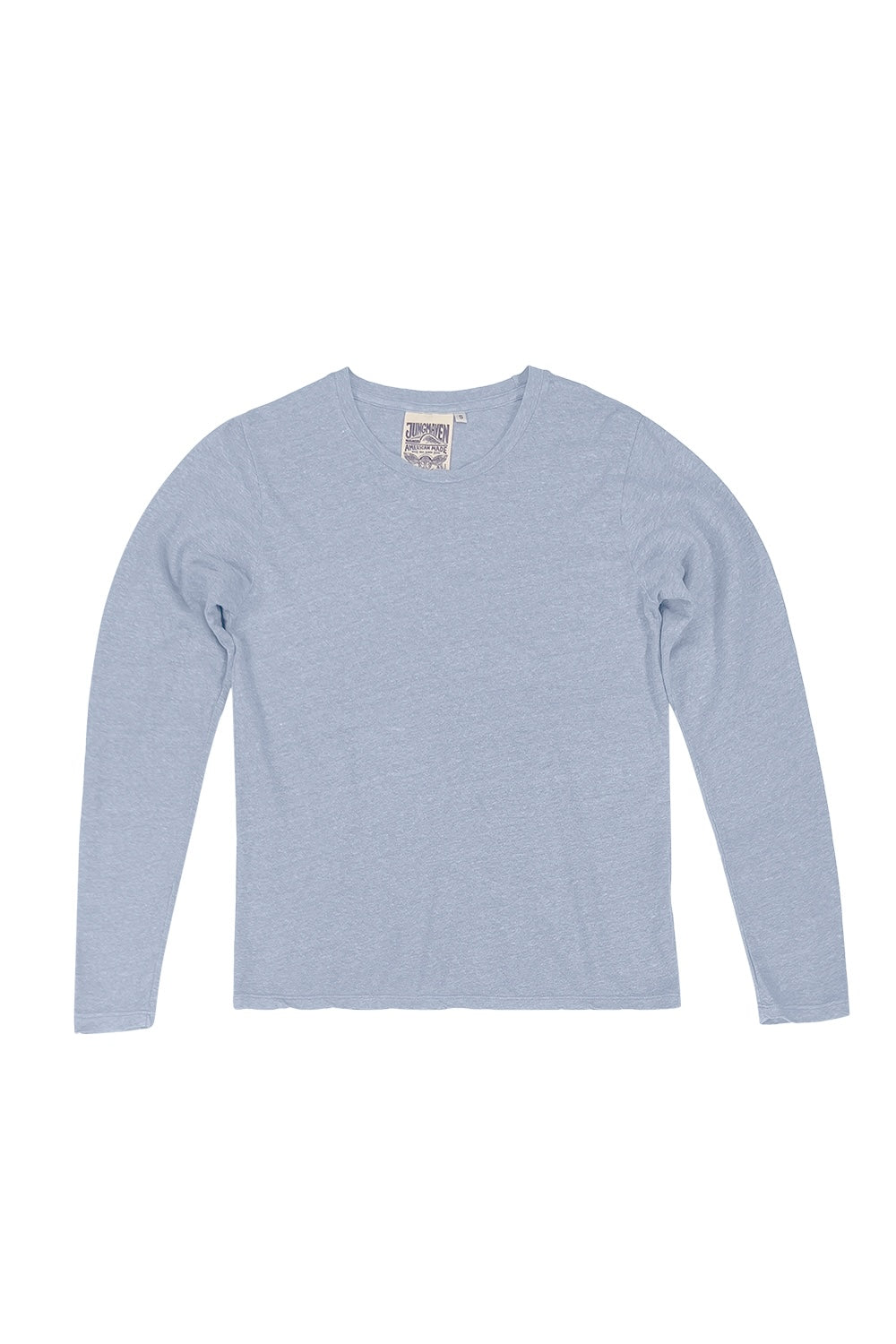 Heathered Encanto Long Sleeve Tee | Jungmaven Hemp Clothing & Accessories / Color: Coastal Blue