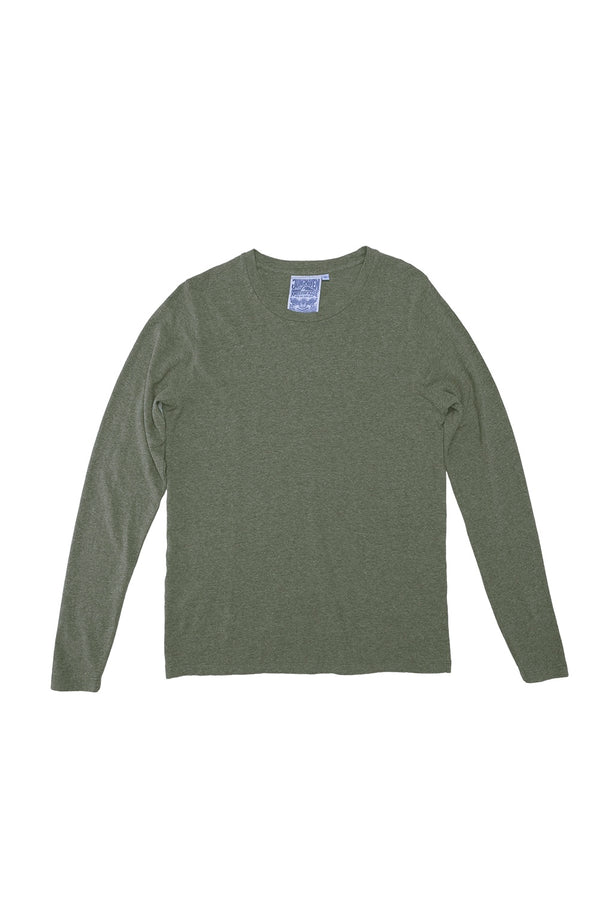 Heathered Encanto Long Sleeve Tee | Jungmaven Hemp Clothing & Accessories / Color: Olive Green
