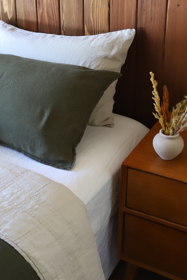 Evenfall Shams | Jungmaven Hemp Clothing & Accessories Color: Moss Green