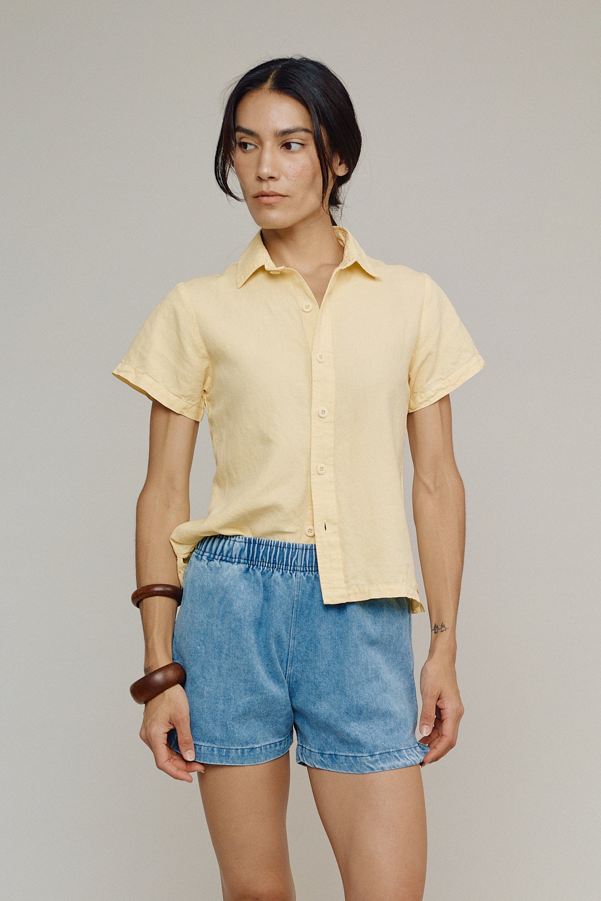 Cobano Short | Jungmaven Hemp Clothing & Accessories / model_desc: Jenna is  5’10” wearing XS