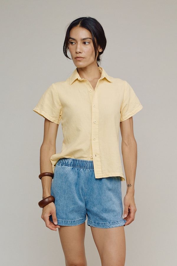 Cóbano Denim Short | Jungmaven Hemp Clothing & Accessories / Color: