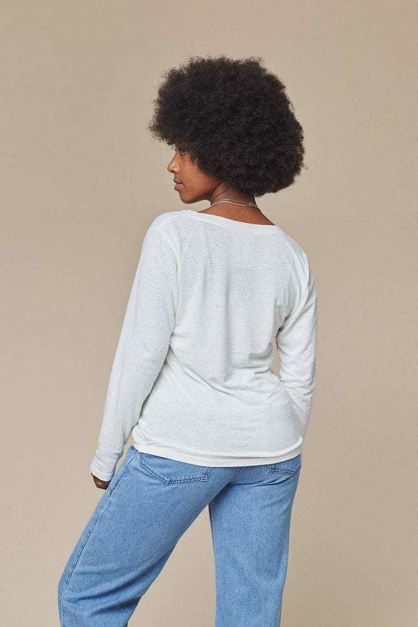 Finch Long Sleeve V-neck | Jungmaven Hemp Clothing & Accessories / Color: