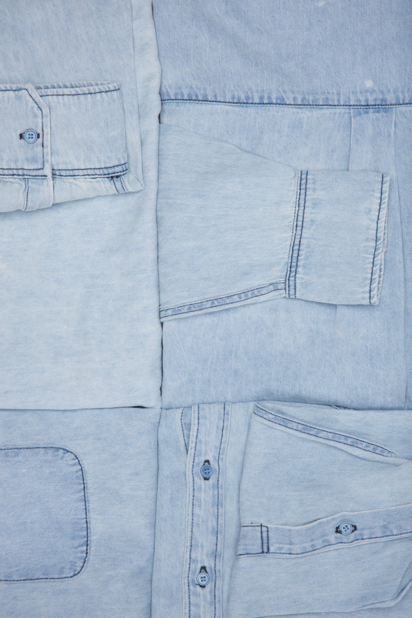 Vintage Denim Catalina Button Down Shirt | Jungmaven Hemp Clothing & Accessories / Color: