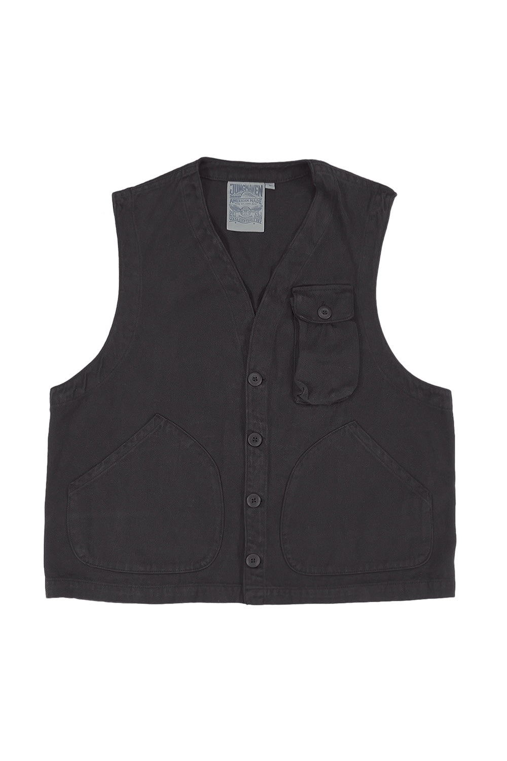 Falcon Vest | Jungmaven Hemp Clothing & Accessories / Color: Black