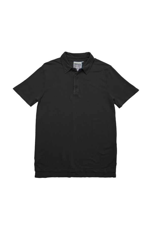 Fields Polo | Jungmaven Hemp Clothing & Accessories / Color: Black