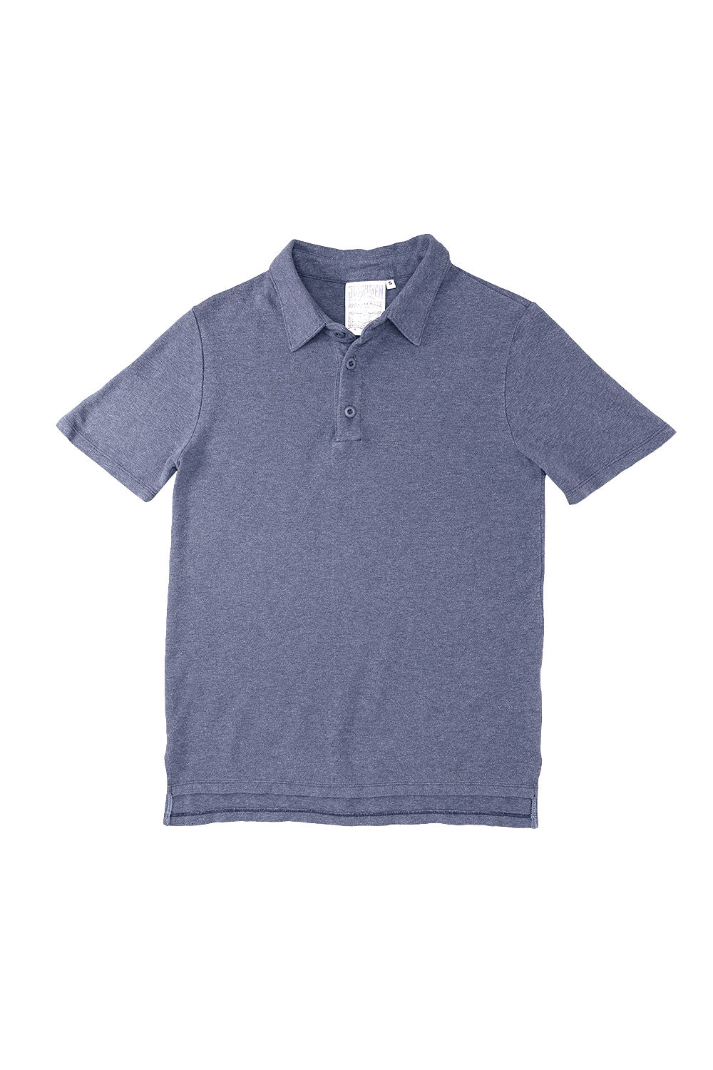Heathered Fields Polo | Jungmaven Hemp Clothing & Accessories / Color: Deep Indigo