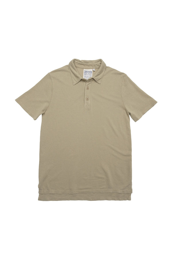 Fields Polo | Jungmaven Hemp Clothing & Accessories / Color: Desert Khaki