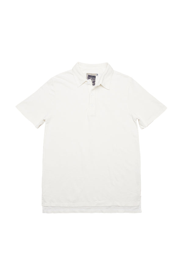 Fields Polo | Jungmaven Hemp Clothing & Accessories / Color: Washed White