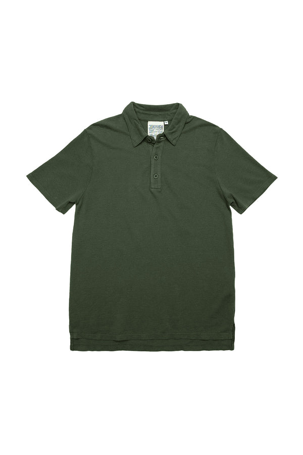 Fields Polo | Jungmaven Hemp Clothing & Accessories / Color: Olive Green