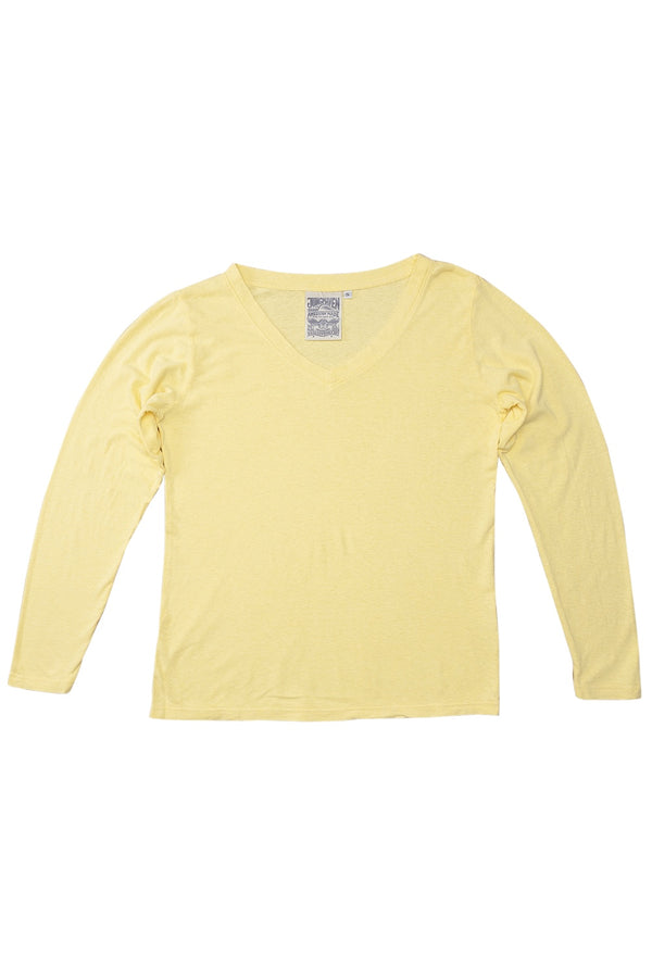 Finch Long Sleeve V-neck | Jungmaven Hemp Clothing & Accessories / Color: Shortbread