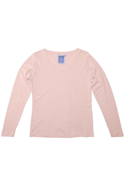 Finch Long Sleeve V-neck - Sale Colors | Jungmaven Hemp Clothing & Accessories / Color: Whispering Peach