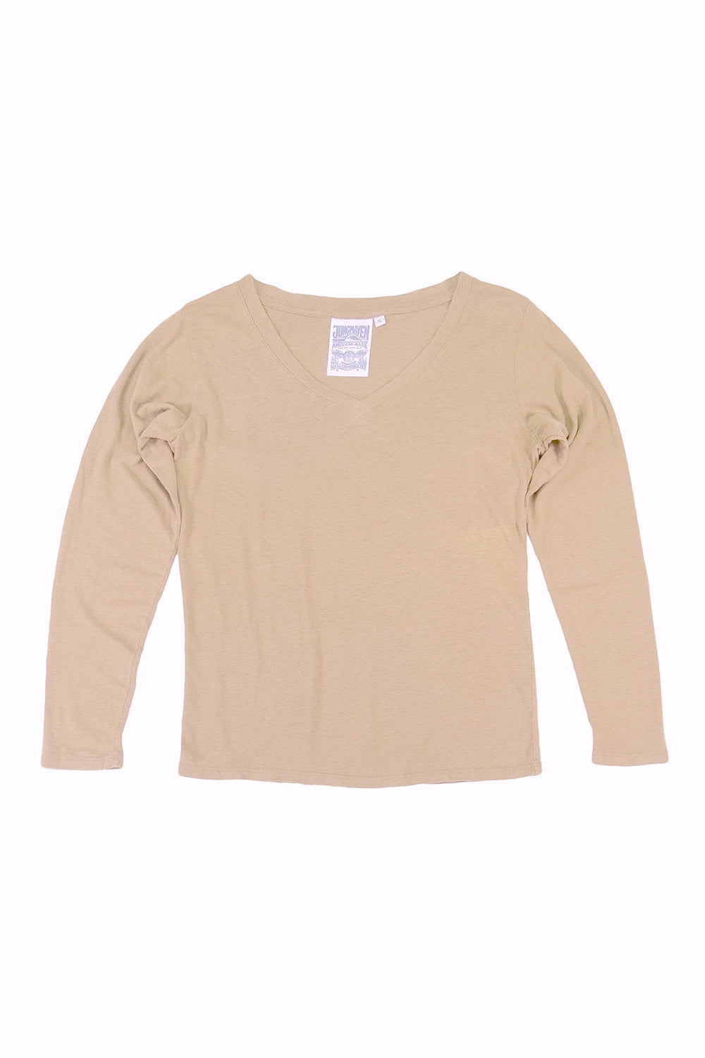 Finch Long Sleeve V-neck | Jungmaven Hemp Clothing & Accessories / Color: Oat Milk