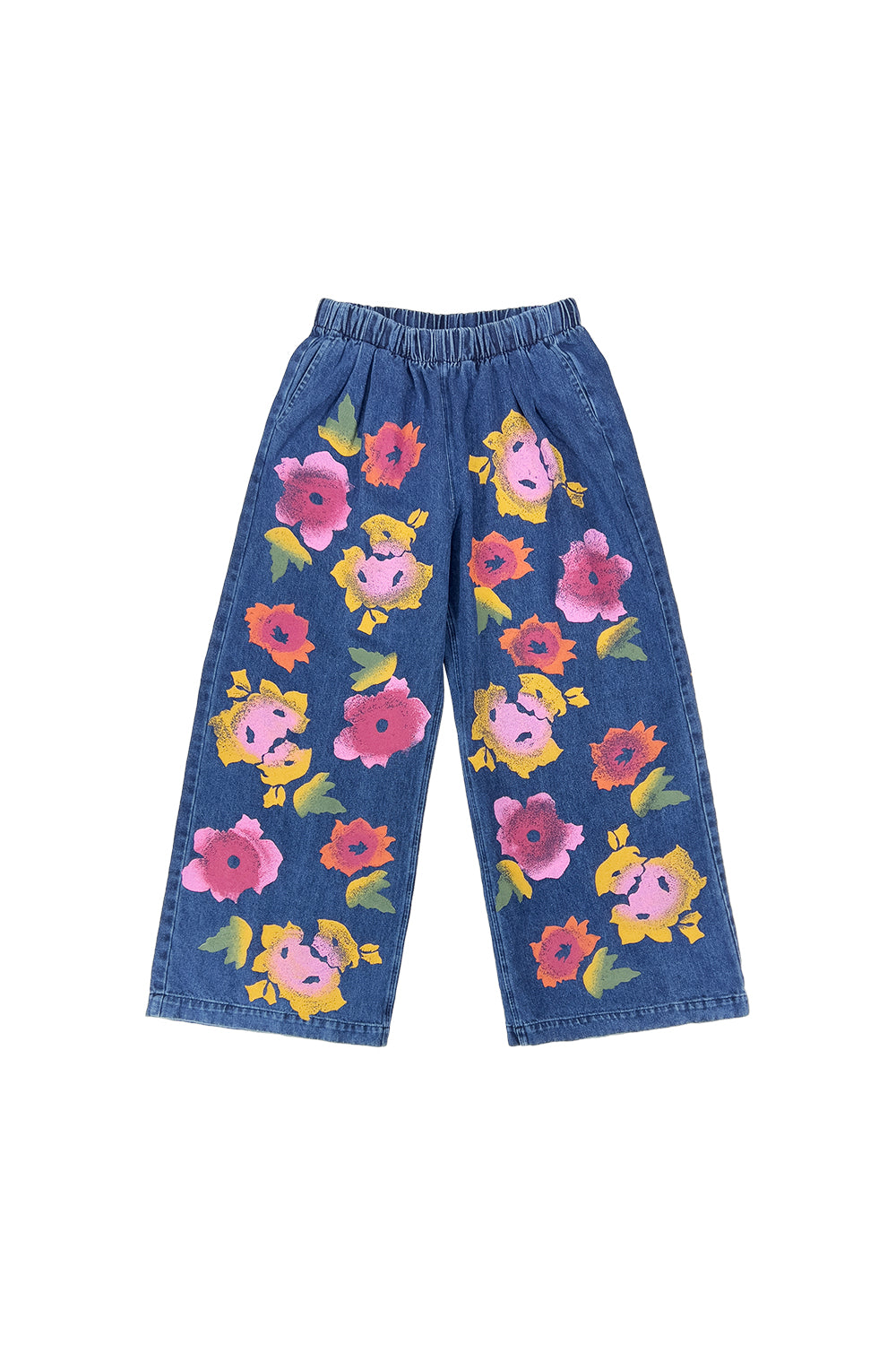 Floral Disco Denim Pant | Jungmaven Hemp Clothing & Accessories / Color: Medium