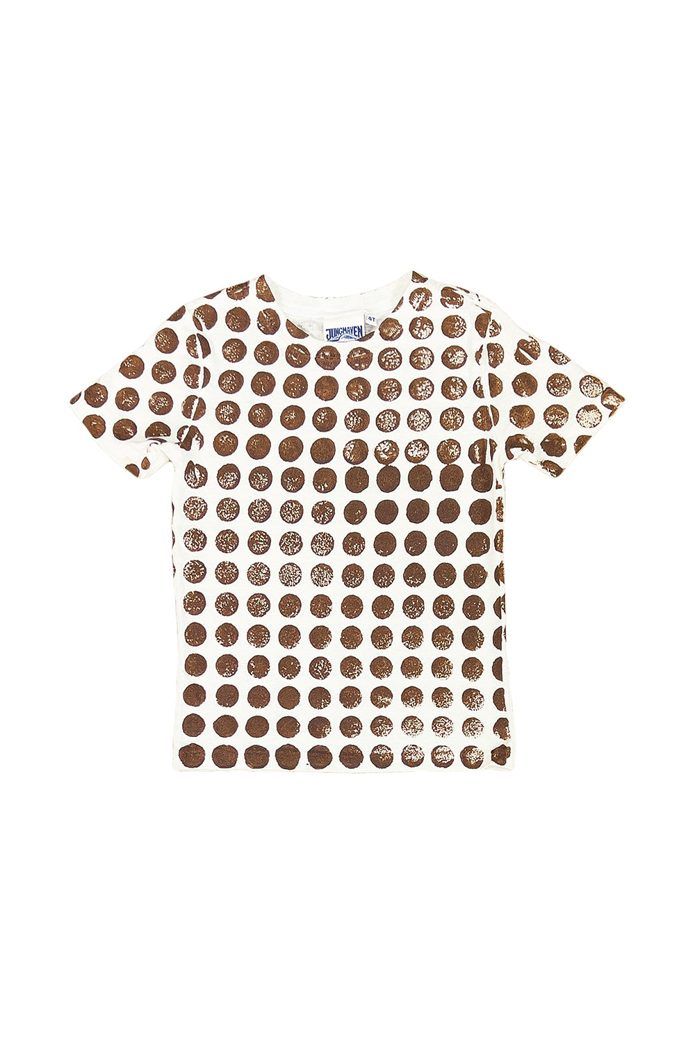 Polka Dot Grom Tee | Jungmaven Hemp Clothing & Accessories | Color: Coyote Dots on Washed White