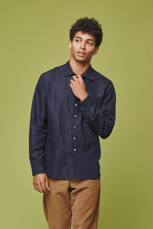 Hampton Shirt | Jungmaven Hemp Clothing & Accessories / model_desc: Isaiah is 6’1” wearing L