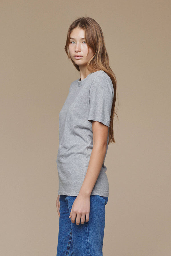 Heathered Jung Tee | Jungmaven Hemp Clothing & Accessories / model_desc: Katriel is 5’9” wearing XS