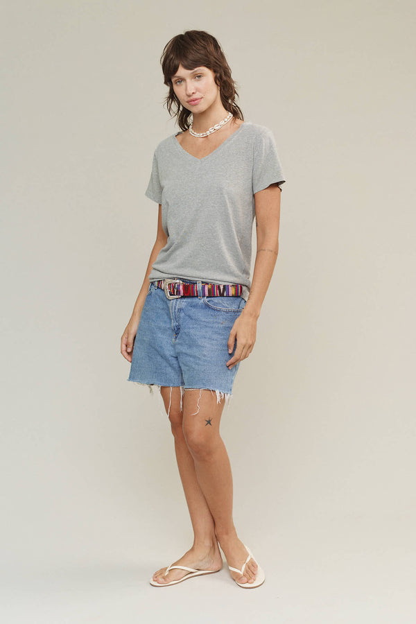 Heathered Paige V-neck | Jungmaven Hemp Clothing & Accessories / Color: