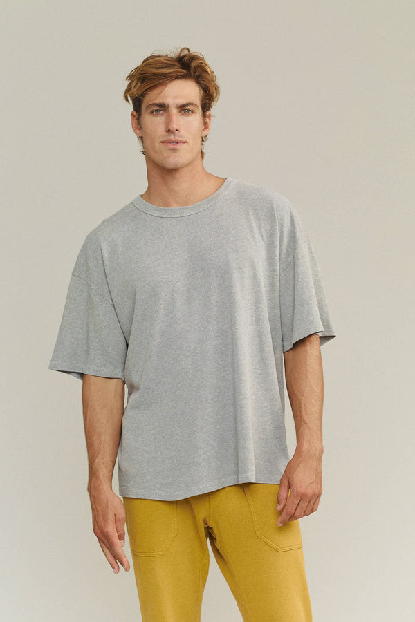 Heathered Vernon Tee | Jungmaven Hemp Clothing & Accessories / model_desc: Louis is 6’0” wearing M