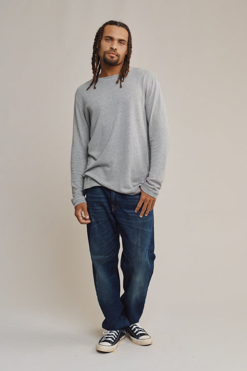 Heathered Baja Long Sleeve Tee | Jungmaven Hemp Clothing & Accessories / Color: