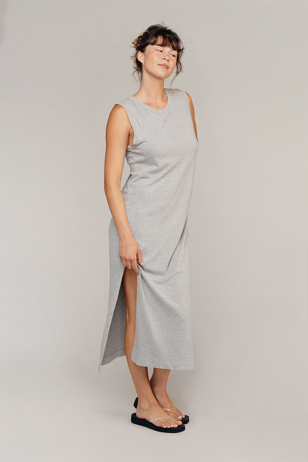 Heathered Hermosa Dress | Jungmaven Hemp Clothing & Accessories / Color: