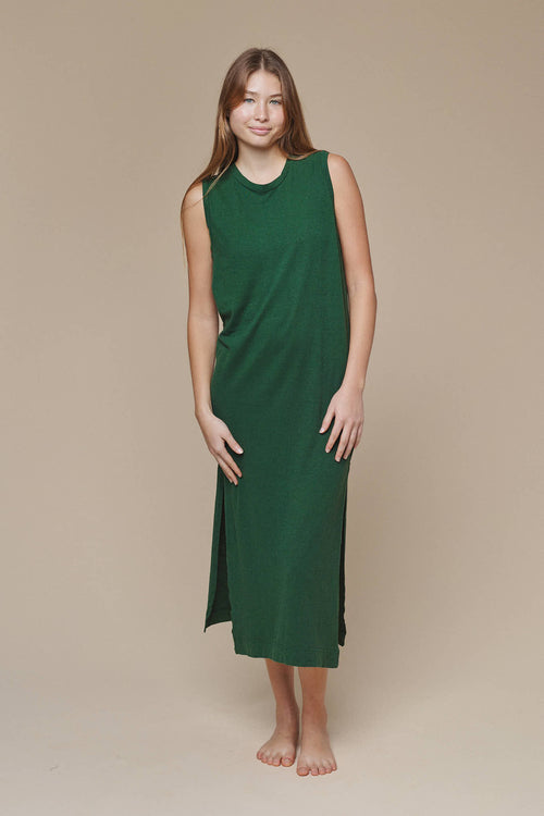 Hermosa Dress | Jungmaven Hemp Clothing & Accessories / model_desc: Katriel is  5’7” wearing XS