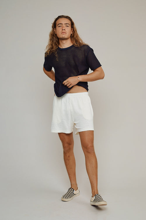 Kona 100% Hemp Short | Jungmaven Hemp Clothing & Accessories / model_desc: Conrad is 6’1” wearing M