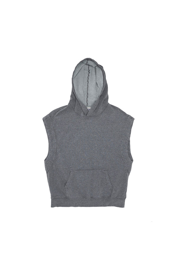 Heathered Balboa Hooded Sweatshirt | Jungmaven Hemp Clothing & Accessories / Color: Diesel Gray
