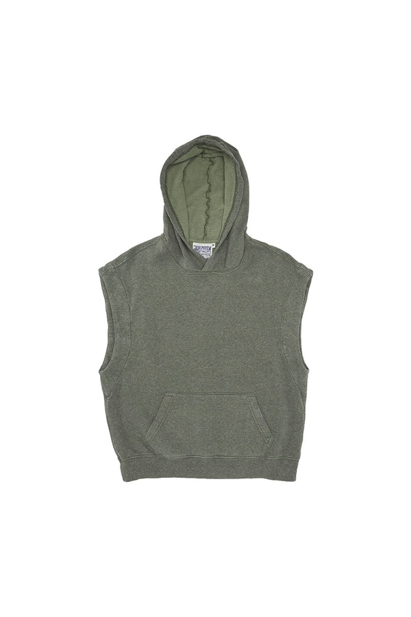 Heathered Balboa Hooded Sweatshirt | Jungmaven Hemp Clothing & Accessories / Color: Olive Green