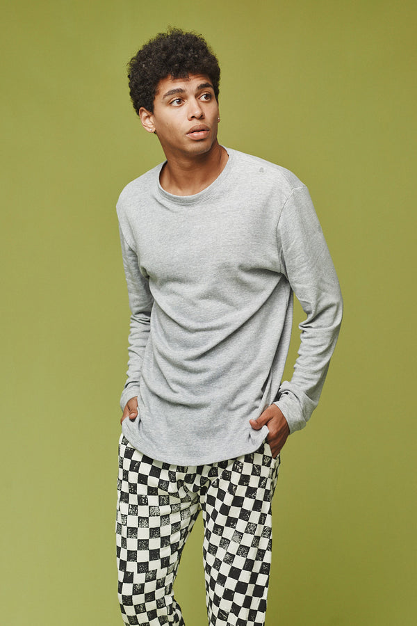 Heathered Baja Long Sleeve Tee | Jungmaven Hemp Clothing & Accessories / Color: