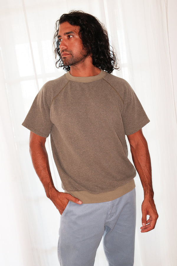 Heathered Magnuson Short Sleeve Raglan | Jungmaven Hemp Clothing & Accessories / Color: