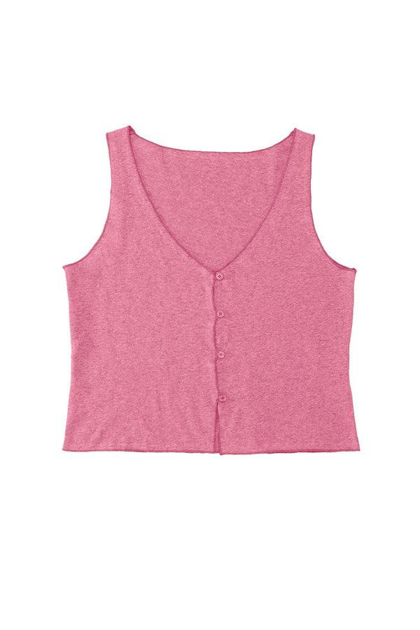 Heathered Anacapa Vest | Jungmaven Hemp Clothing & Accessories / Color: Sunset Coral