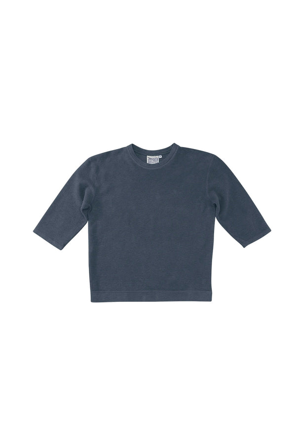 Heathered Duke 3/4 Sleeve Sherpa | Jungmaven Hemp Clothing & Accessories / Color: Navy