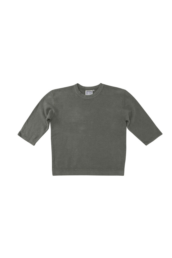 Heathered Duke 3/4 Sleeve Sherpa | Jungmaven Hemp Clothing & Accessories / Color: Olive Green